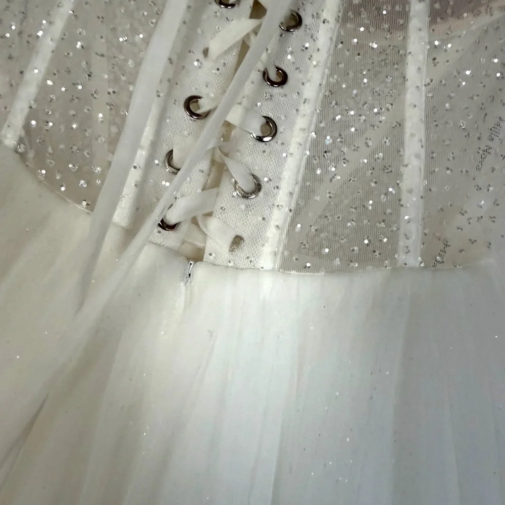 🌺SPARKLES MillaNova White Strapless Sweetheart Wedding Gown - Perfect 2nd Dress - Picture 10 of 10